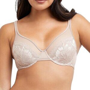 New Bali Women's One Smooth U Lace Minimizer Bra Size 36DDD